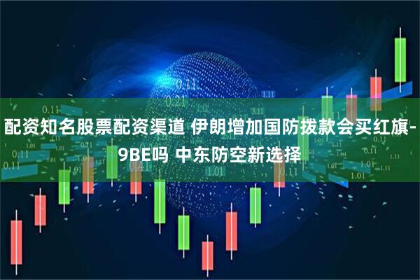 配资知名股票配资渠道 伊朗增加国防拨款会买红旗-9BE吗 中东防空新选择